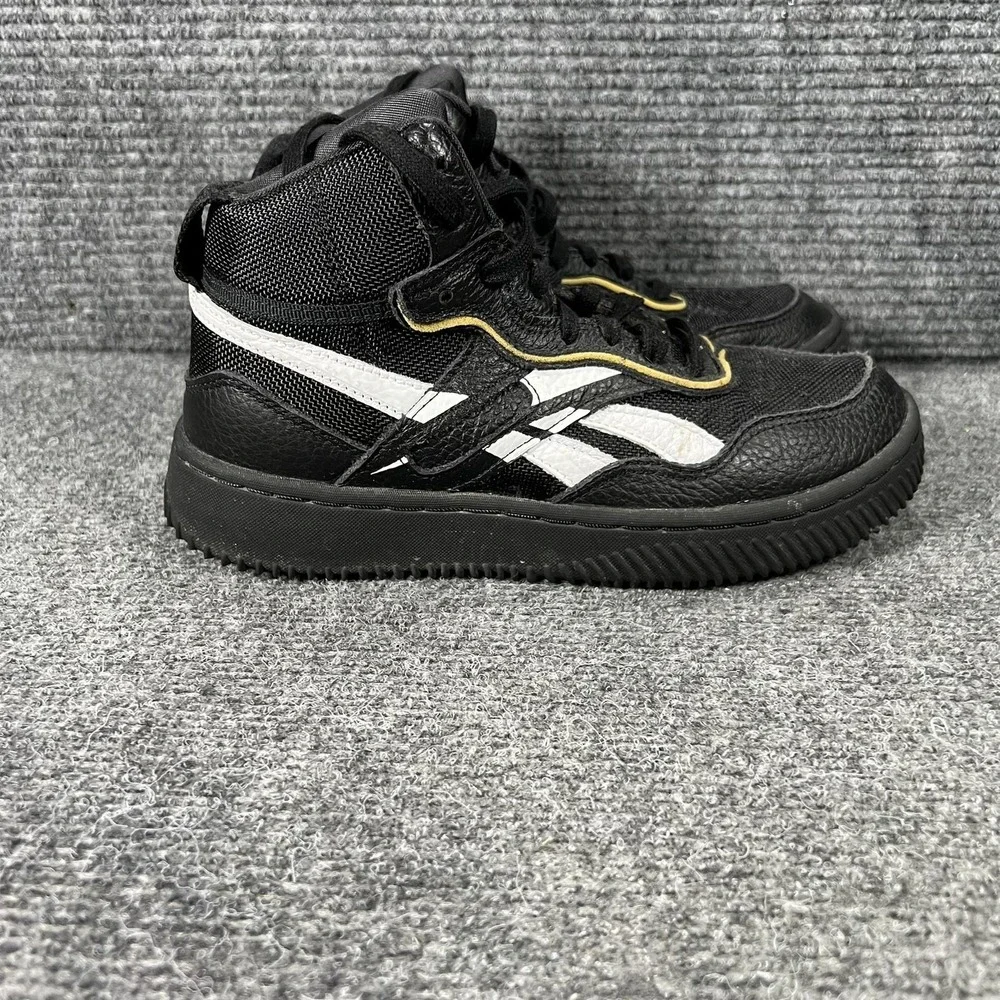 Reebok Shoes Teens Size 5.5 Black High‎ Top Lace Up Athletic Sneakers FX4301